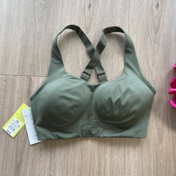 ALL IN MOTION Women’s high support  convertible strap sports bra moss green NWT - Picture 3 of 4
